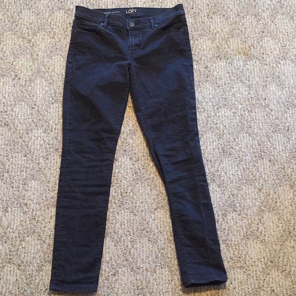 Ann Taylor Loft black skinny jeans